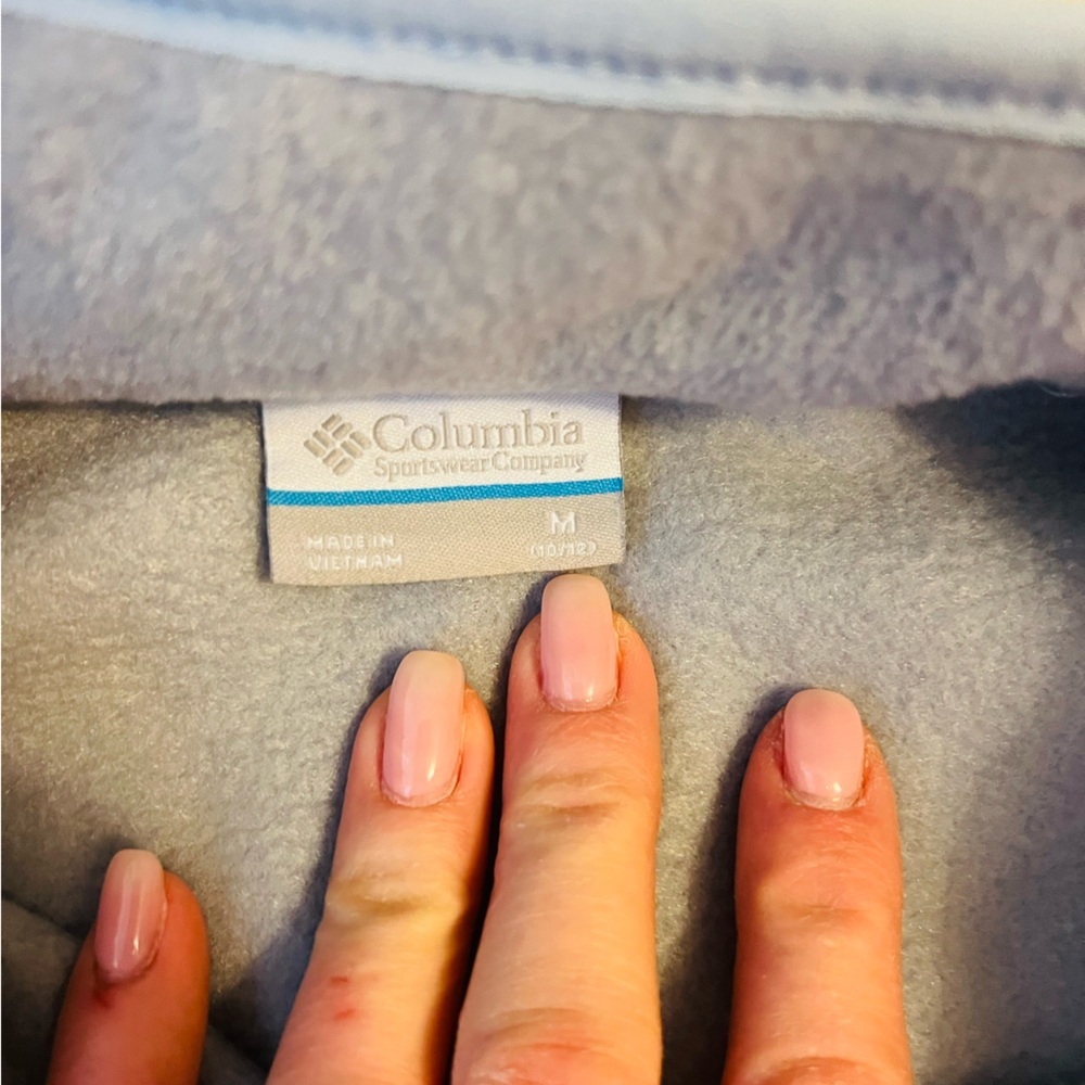 Nwt gorgeous Columbia fleece size youth medium in blue and pink - Picture 4 of 10